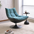 Accessible luxury style lazy sofa chair single rotate casual chair living room bedroom fabric designer chair reception negotiation chair
