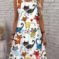 wholesale women's short-sleeved dresses, fashionable women's dresses for spring, summer, and autumn, new cross-border printed designs