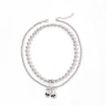 Halloween necklace wholesale fashion cross-border jewelry exaggerated sense of design bows skull dark style clavicle chain