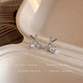 Moonlight cherry stud earrings - unique heart design, trendy fashion earrings, high-end chic, spicy girl style, new versatile earrings wholesale