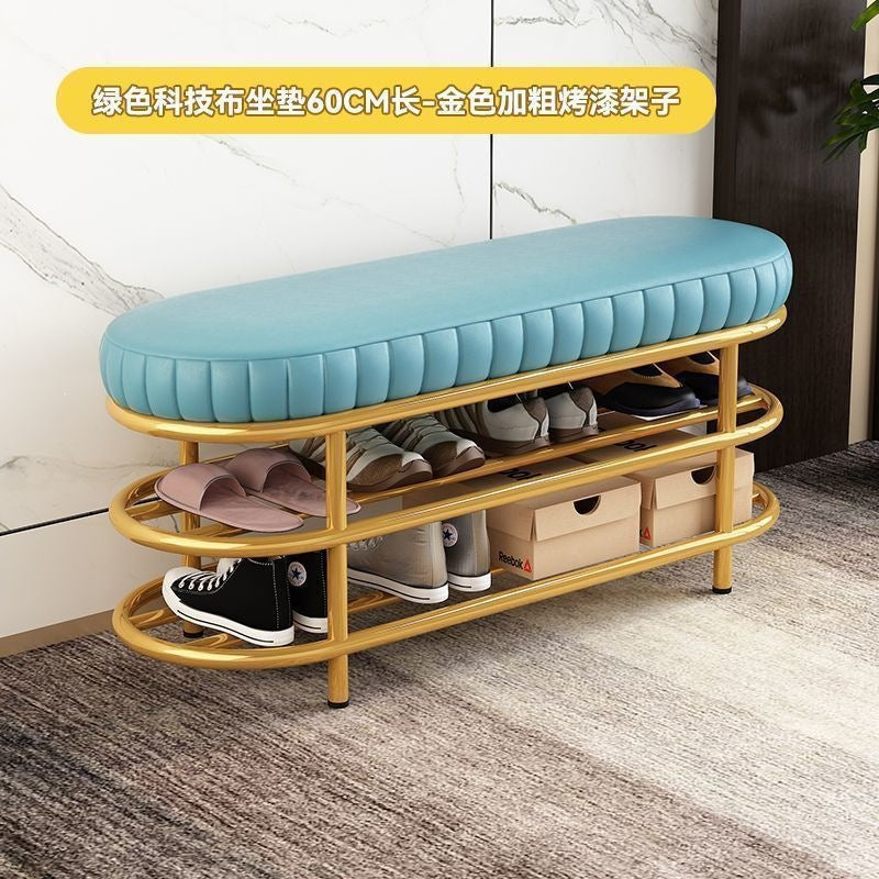 Shoe changing stool door for home soft bag shoe stool shoe cabinet stool all-in-one entrance door popular can sit bench stool