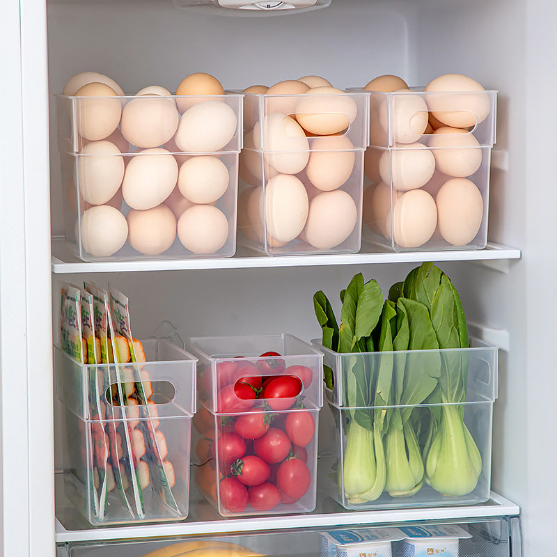 Kitchen Vegetables and Fruits Refrigerator Storage Box Transparent Frozen Fresh-keeping Box Food Grade Beverage Dumplings Egg Storage Box