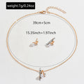 Fashionins imitation pearl necklace suit fashionaccessible luxuryclassysensecasualelegantniche style diamond-encrusted earrings for women