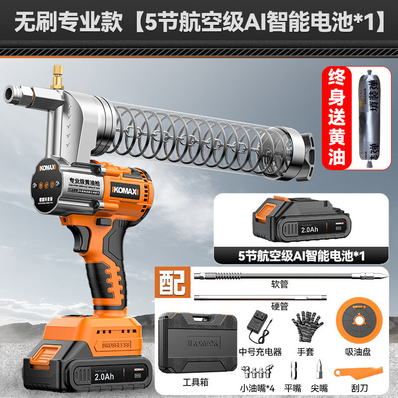 New arrival electric grease gun high pressure caterpillar manual automatic oil injector lithium battery excavator special oiling artifact