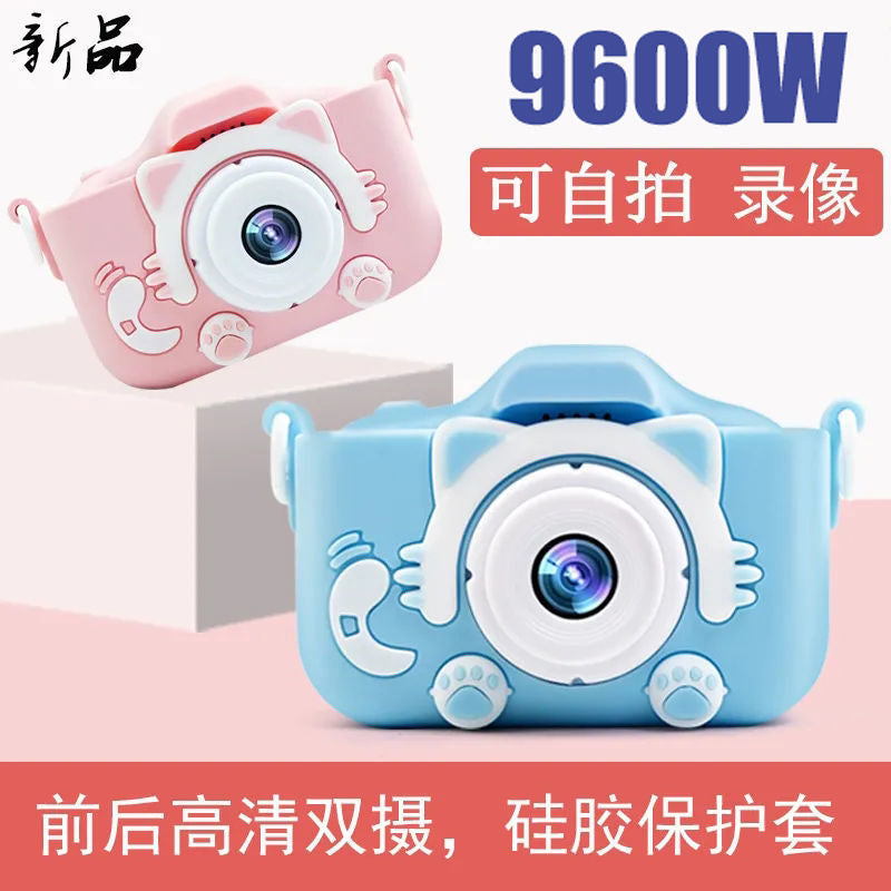 Large screen kids digital camera toy - take photos & print instantly - perfect baby birthday gift - mini cartoon dslr camera