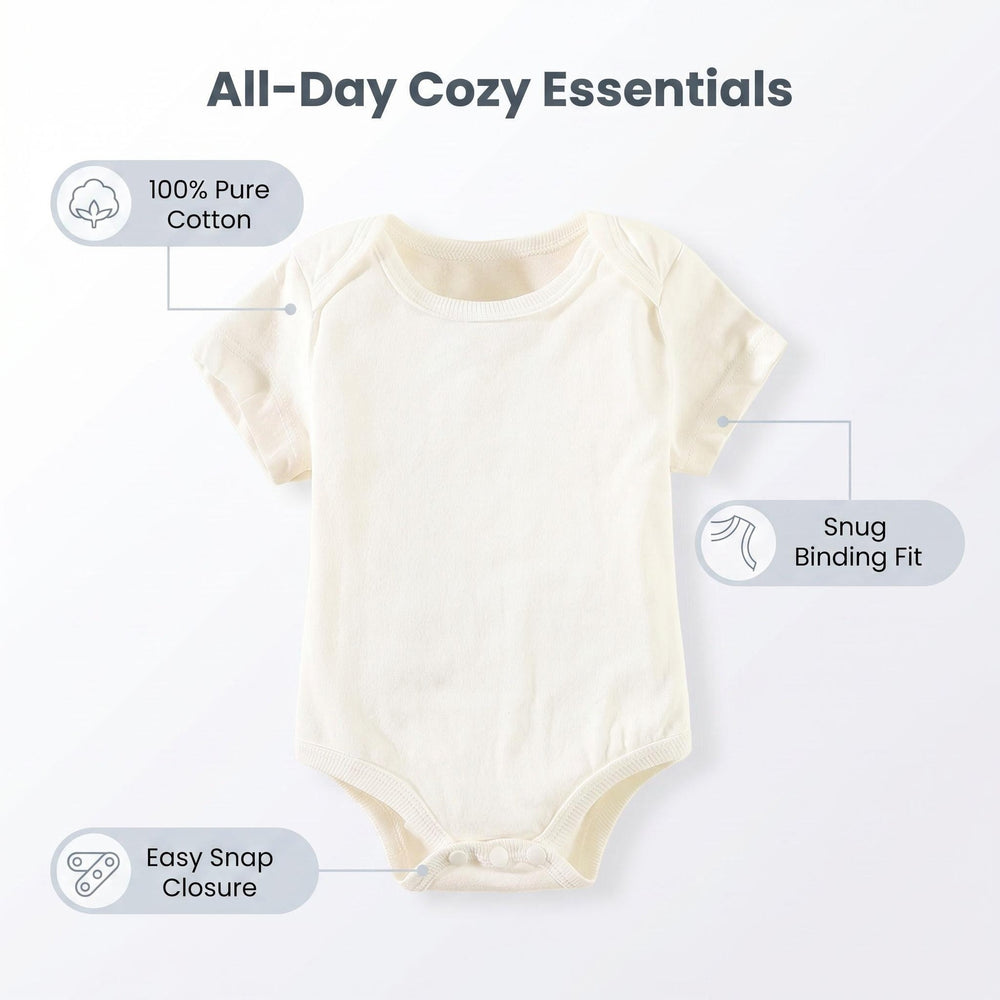 baby romper spring autum triangle crawling short-sleeved male and female baby cotton 0-1 year old one-piece girl butt-covering clothes