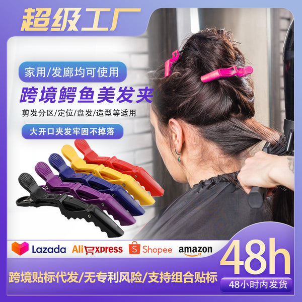Hair color crocodile clip hair tool hair salon special perm hair coloring positioning partition hair clip duck bill clip