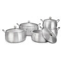 primary color shrink pot 16-24cm ordinary sanding pot aluminum simple soup pot set wholesale pot