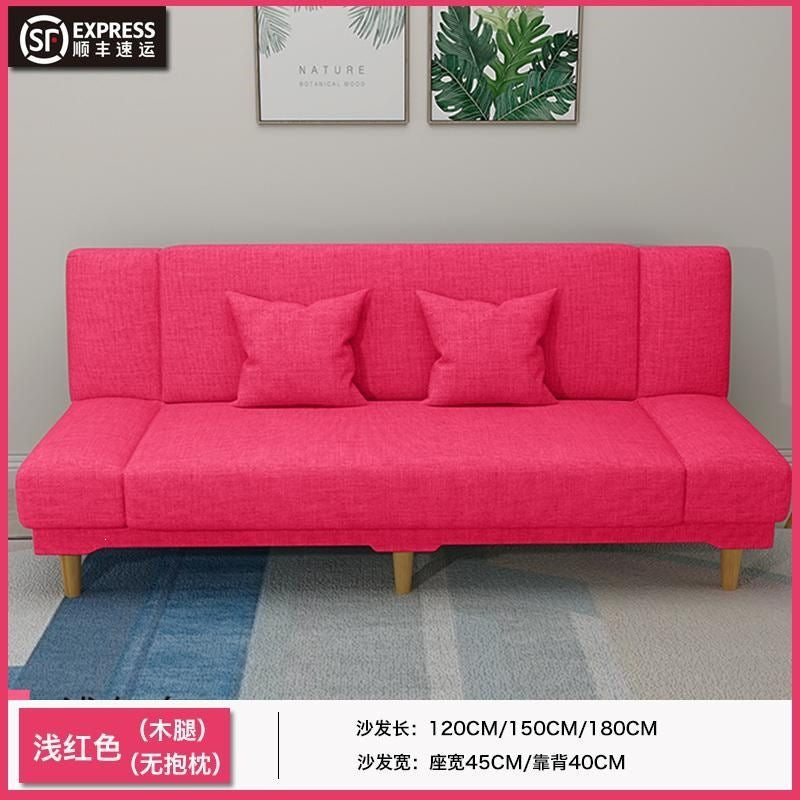 Sofa bed rental house fabric lazy sofa living room small apartment dual-purpose bed foldable bed economical casual