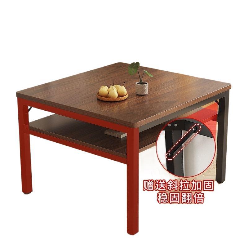 Dining table double-layer small table square table for home desk computer table small apartment dining table chess and card room mahjong table