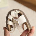 Vancahao  summer new children's casual roman sandals korean style girls' princess closed-toe beach shoes for kids