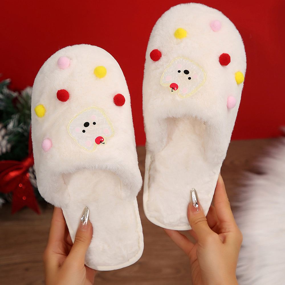 Cotton slippers women's parent-child cute cartoon girl heart cat slippers winter indoor and outdoor home baotou stuffed cotton slippers women
