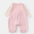 Spring overalls for young babies: stylish spring outfit set for one-year-old girls - trendy pants and spring apparel for infants and toddlers