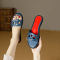 2025 summer new women's flip-flops: trendy & unique flat sandals with low heel and round toe