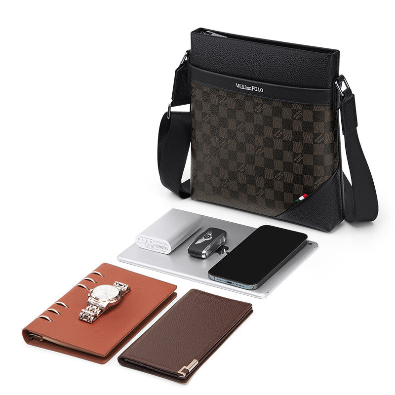 Emperor Paul briefcase men's leather computer bag genuine cowhide shoulder bag men's messenger bag men's bag wholesale