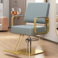 Sky blue leather [stainless steel gold square plate]