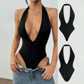 tk european and american sexy halter bodysuit - new spring/summer hot girl open-back tapered bodysuit