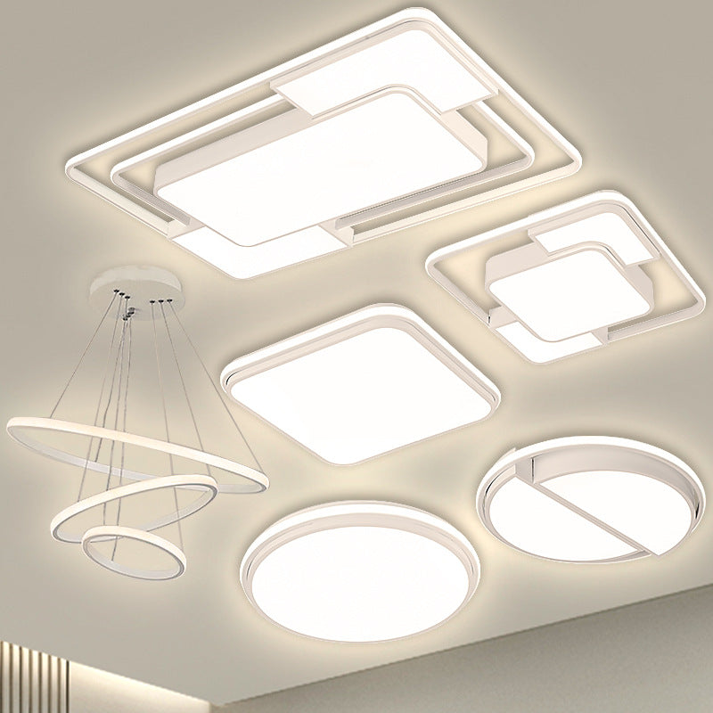 Living room light rectangular simple modern atmosphere household led ceiling light master bedroom lighting combination whole house package