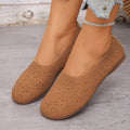 Fashionexportnew arrivalplus sizecut outlow ankleflats women's retro soft bottom breathable slip-on loafers bean shoes