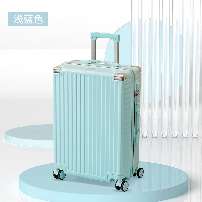 Luggage women's small silent universal wheel strong and durable ins student tie rod password leather case men 20 inches 24