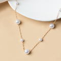 Sweater chain autumn and winter wholesale european and american stylish jewelry women's simple fashion chain niche accessible luxury elegant pearl necklace