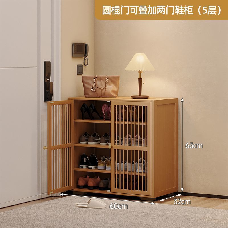 Shoe cabinet, shoe rack storage, indoor simple multi-layer rack, large capacity door household dust rental house artifact