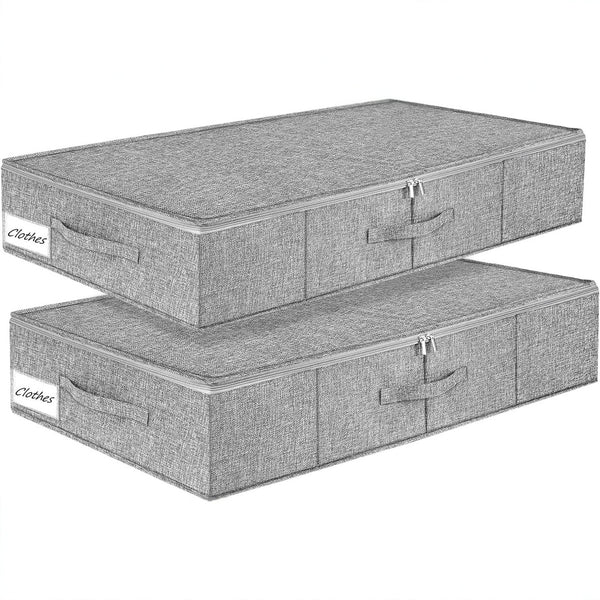 bed transparent storage box blanket clothing shoes finishing bag cationic with zipper compartment storage box