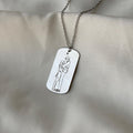 Laser engraved necklace wholesale - european & american cross-border alloy jewelry - women's couple pendant - anime cartoon light luxury sweater chain