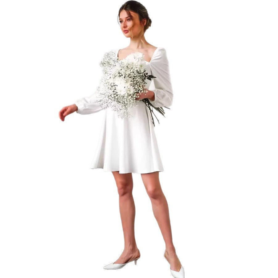 spring/autumn new arrivals: european and american style white dress - perfect for cross-border  sales (tenu)