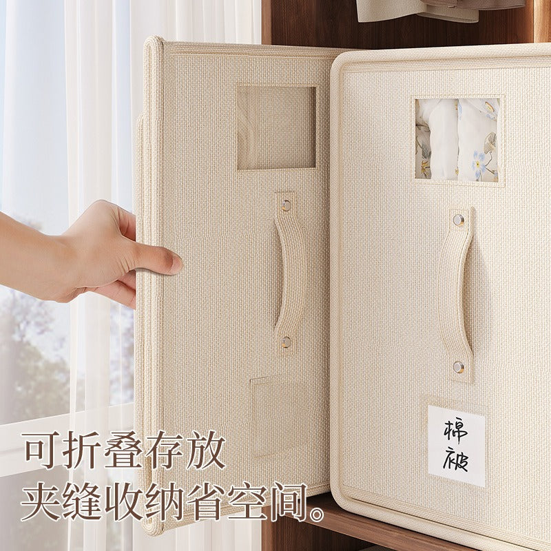 Cross-border increase and upgrade Oxford cloth autumn and winter thickened bed sheet storage box clothing fabric blanket quilt cover storage box