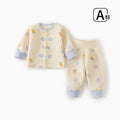 Winter new baby underwear set, thickened infant 1-3 years old kids' pajamas, home wear, pure cotton set