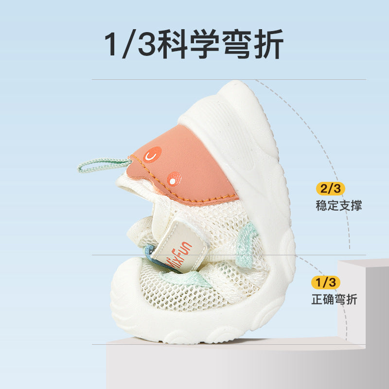 New arrival baby toddler shoes sandals summer mesh shoes baby shoes soft bottom 1-2-4 years old boys and girls functional non-slip soft