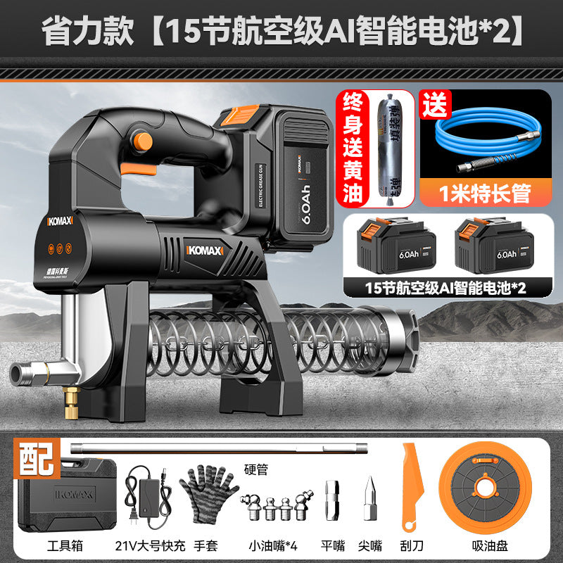 New arrival electric grease gun high pressure caterpillar manual automatic oil injector lithium battery excavator special oiling artifact