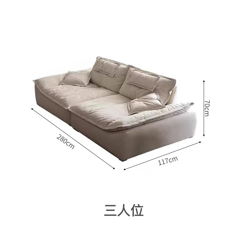 Foshan extra wide seat deep high back adjustable fabric auckland sailboat sofa anti-cat claw cream style sofa