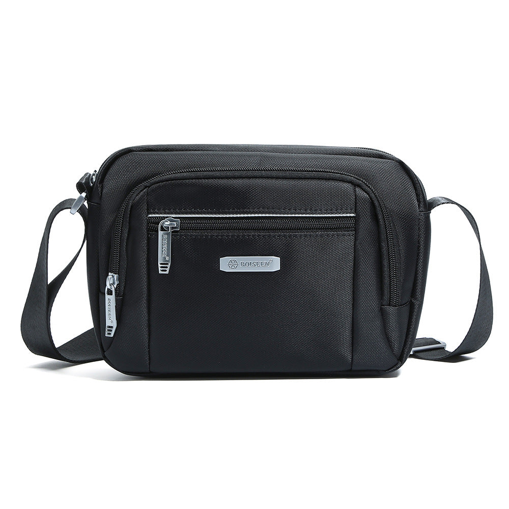 Boiseen2023 new men's shoulder bag  large-capacity business travel waterproof men's messenger bag wholesale