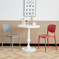 Popular scandinavian plastic chair for homethickened backrest dining chair study computer chair office negotiation training stool