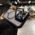 Lens holder and goggles suitable for apple 16promax skin-feeling frosted magnetic phone case iphone15 protective cover