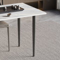 Factory direct italian rock slab dining table - minimalist luxury black & white modern designer desk/office table