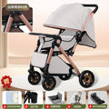 Two-way high-view baby stroller, sit or lie down, foldable, lightweight stroller, 0-3 years old, male and female baby stroller