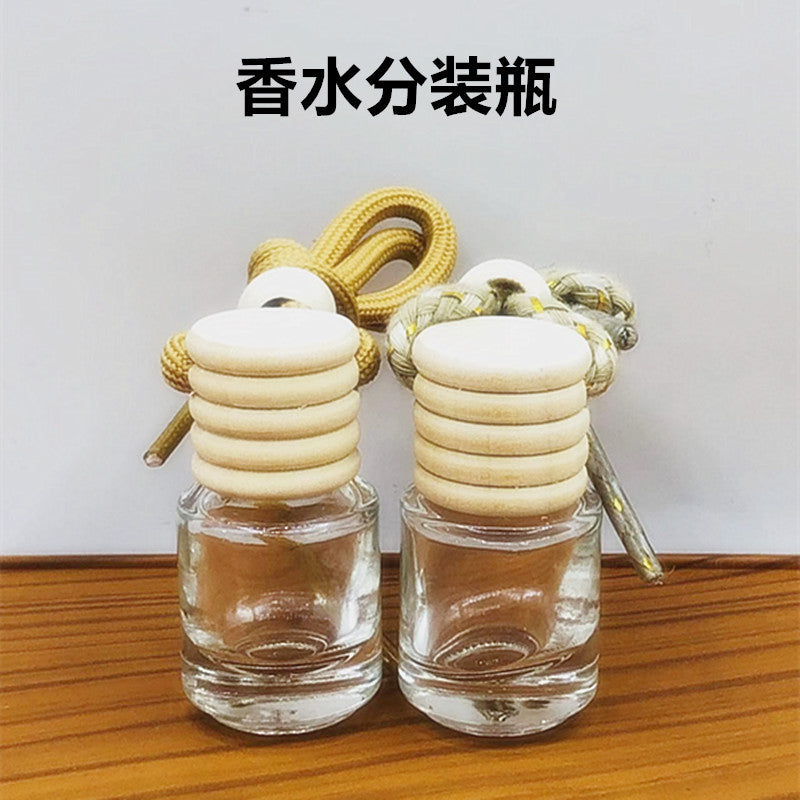 5ml car pendant perfume bottle lanyard glass bottle aromatherapy bottle essential oil refill empty bottle car decoration special shape