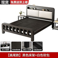 Iron frame bed double bed for home1.5 iron bed reinforced thickened1.8 economical kids single bed iron bed bedroom