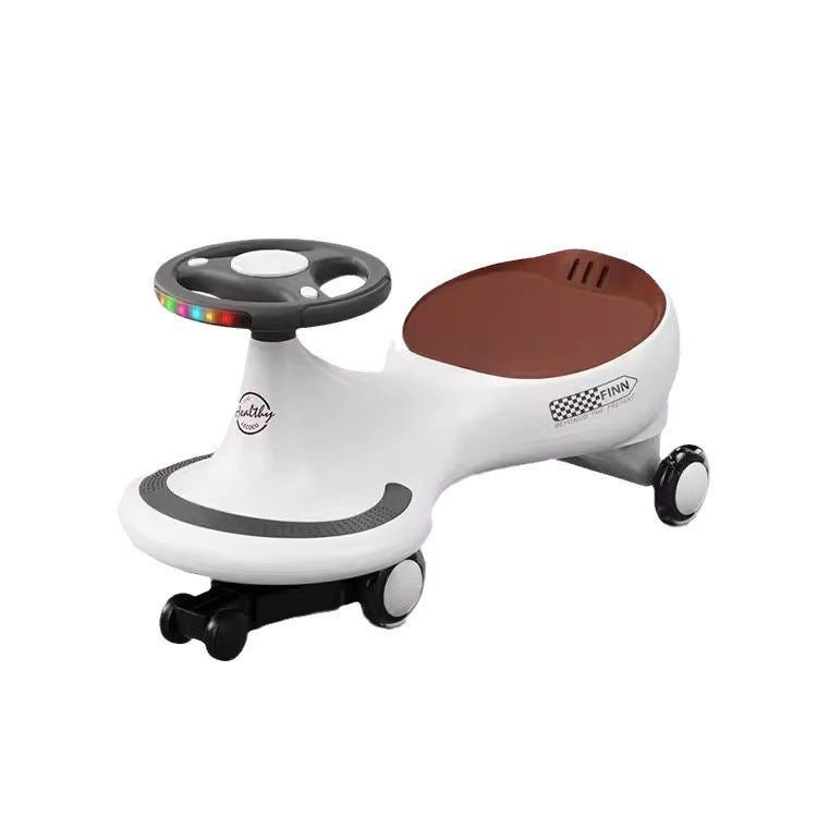 Lecoco Leka children's twisting car anti-rollover yo car universal wheel Niuniu car 1-3 years old baby twisting car
