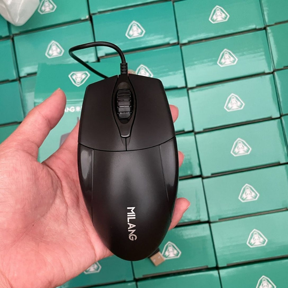 Miwolf m10 wired business mouse - 1.8m cable length, universal mouse for desktops and laptops, ideal for office use