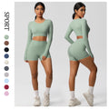new arrivalhigh waist tight nude yoga suit quick-drying breathable outdoor casual running fitness sports suit