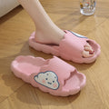 Cute cloud girl heart slippers women's summer soft bottom indoor home non-slip bathroom bath outwear sandals women's