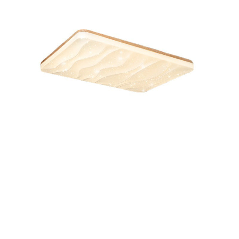 Japanese-style living room ceiling light simple modern atmosphere home Nordic log wind whole house lighting package combination