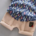 Kids' clothing boys' shirt short sleeve set, boys' short sleeve shirt, boys' clothing, baby boy shirt set