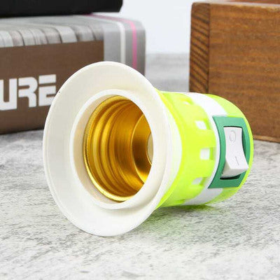 LED energy-saving light bulb bedside lamp wall lamp socket plug-in with switch bedroom super bright lighting feeding night light