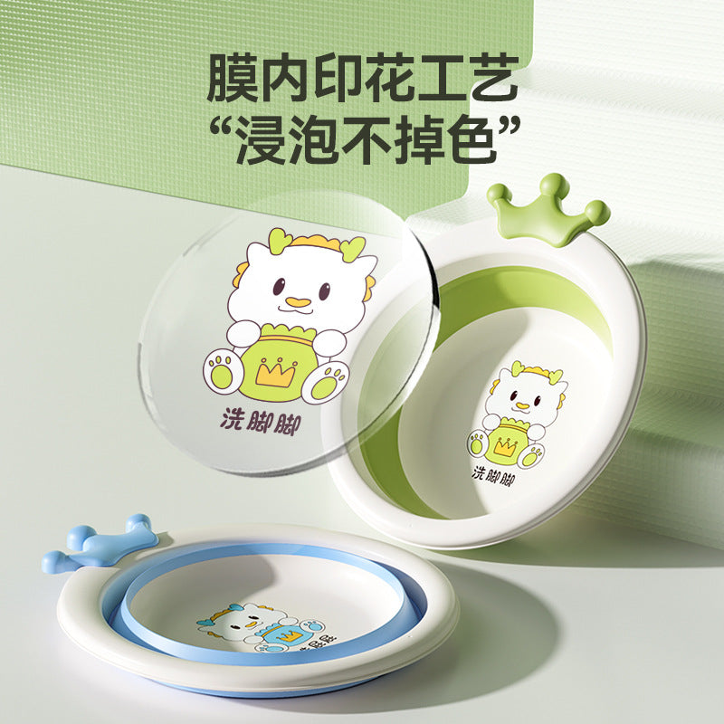 Baby face wash foldable basin - hangable newborn infant bath tub for washing bottoms and feet - baby-specific foldable basin for newborns