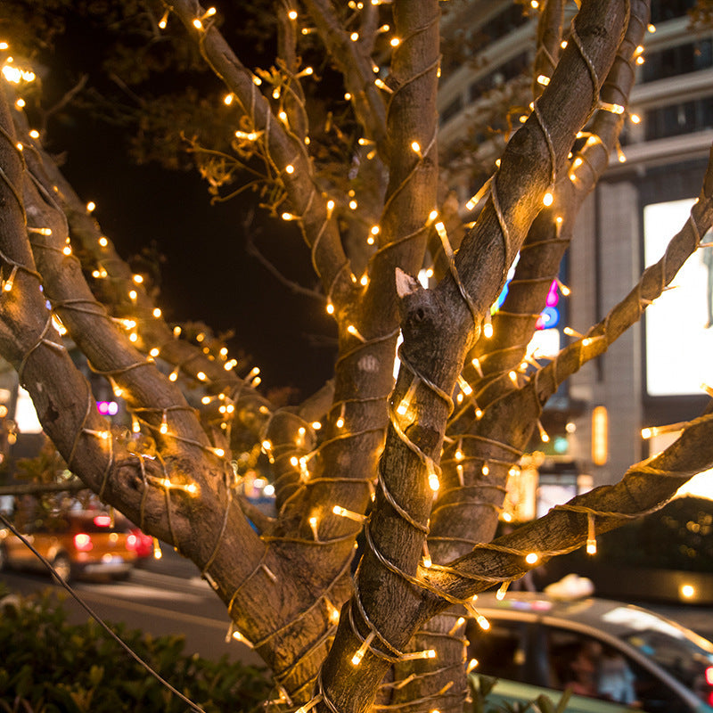 LED small colorful lights flashing string lights Gypsy lights Colorful ambient lights Outdoor New Year's and Spring Festival decorative lighting lights